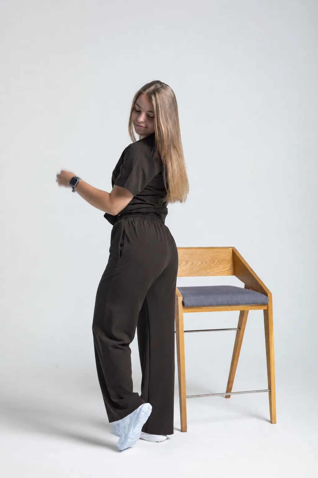 Komplet Medyczny Damski Basic LOOSE Cocoa